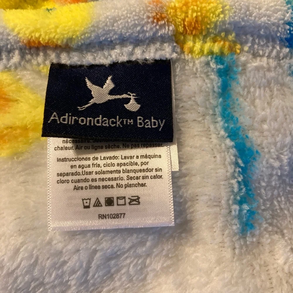 ADIRONDACK BABY Swimming Rubber Ducky Soft Fleece Blanket 33 x 40 inches